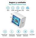 Adaptador de Corriente USB-C 25W: Carga Rápida Inteligente y Protección de Batería