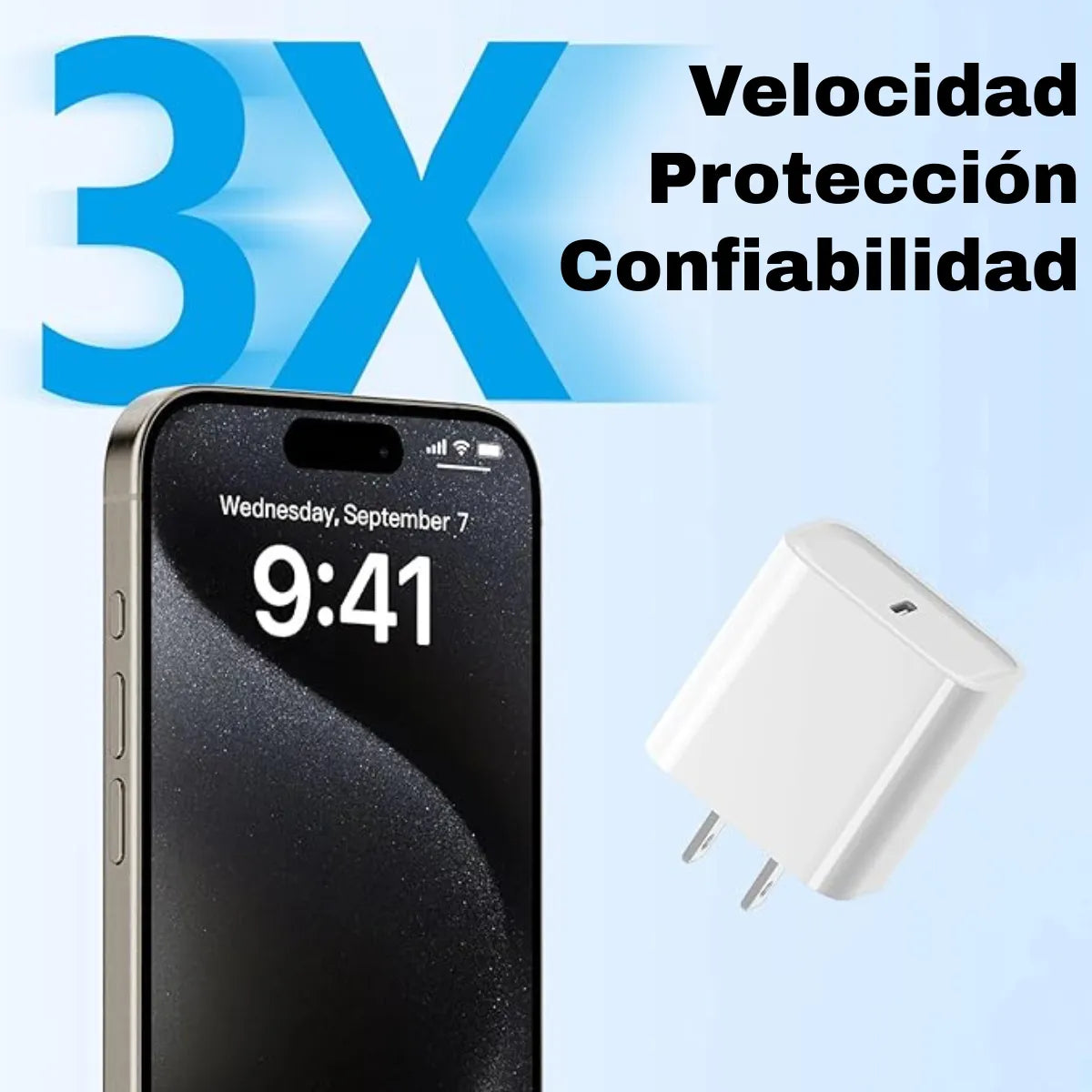 Adaptador de Corriente USB-C 25W: Carga Rápida Inteligente y Protección de Batería